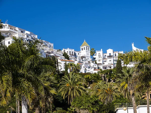 Architectuur Architectonische Details Kleine Badplaats Nerja Aan Het Oostelijke Einde — Stockfoto