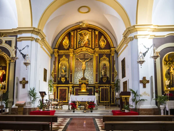 Statuen Den Kirchen Der Region Nerja Andalusien Östlichen Ende Der — Stockfoto
