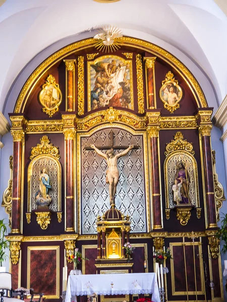 Statuen Den Kirchen Der Region Nerja Andalusien Östlichen Ende Der — Stockfoto