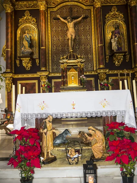 Statues Christmas Crib Churches Area Nerja Area Andalucia Eastern End — Stock Photo, Image