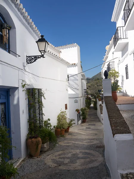 Frigiliana Uno Los Pueblos Blancos Más Bellos Zona Sur España — Foto de Stock