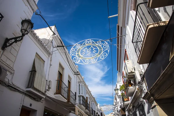 Architectuur Architectonische Details Kleine Badplaats Nerja Aan Het Oostelijke Einde — Stockfoto