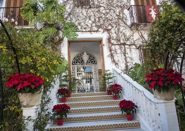 Architectuur Architectonische Details Kleine Badplaats Nerja Aan Het Oostelijke Einde — Stockfoto