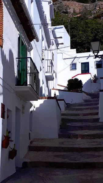 Фригилиана Одна Самых Красивых Белых Деревень Южной Испанской Области Андалусия — стоковое фото