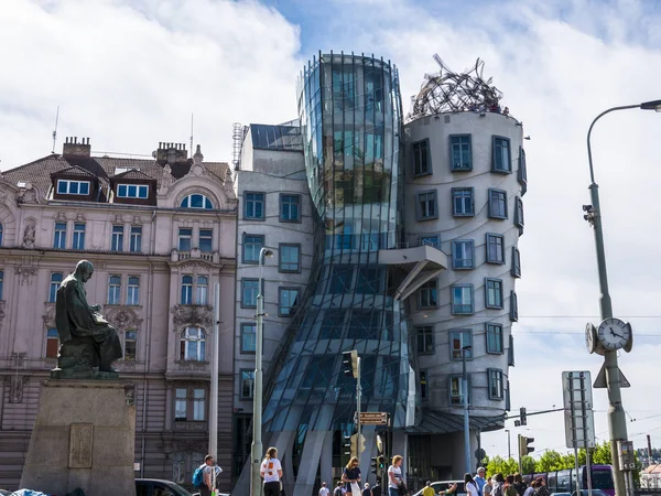Dancing Building Sometimes Called Fred Ginger Building Prague Capital City — Stock Photo, Image