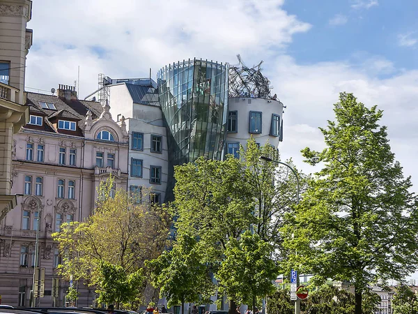 Dancing Building Sometimes Called Fred Ginger Building Prague Capital City — Stock Photo, Image