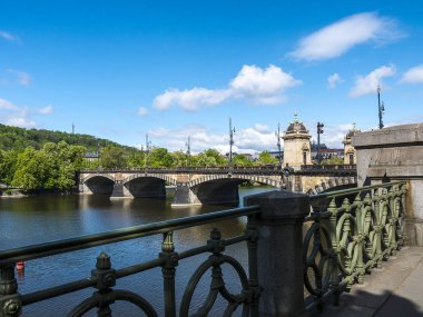 Çek Cumhuriyeti'nin başkenti Prag'dan geçen Vltava Nehri.