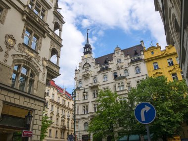 Çek Cumhuriyeti Prag'da güzel Mimari detayları. Bu harika şehirde birçok stilleri ve orijinal özellikleri vardır