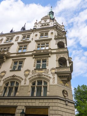Çek Cumhuriyeti Prag'da güzel Mimari detayları. Bu harika şehirde birçok stilleri ve orijinal özellikleri vardır