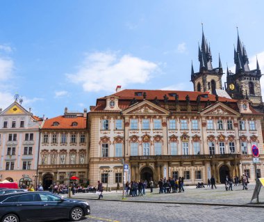 Çek Cumhuriyeti Prag'da güzel Mimari detayları. Bu harika şehirde birçok stilleri ve orijinal özellikleri vardır