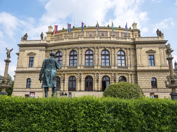 Rudolfinum Bir Müzik Oditoryumu Prag Önemli Neo Rönesans Binalarından Biridir — Stok fotoğraf