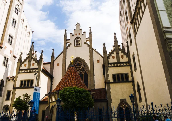 Jewish Quarter Josefov Prague Has Six Synagogues Including Maisel Synagogue — Stock Photo, Image