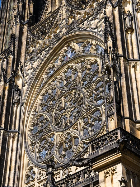 Magnífico Exterior Catedral São Vito Que Está Dentro Complexo Castelo — Fotografia de Stock