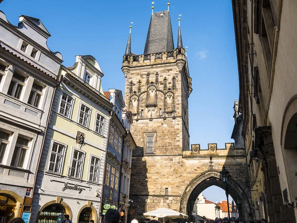 Ponte Carlos Praga Capital República Tcheca Foi Construída 1357 Para — Fotografia de Stock