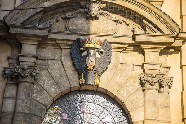 Прага Чехии Содержит Одну Самых Нетронутых Разнообразных Мире Архитектурных Коллекций — стоковое фото