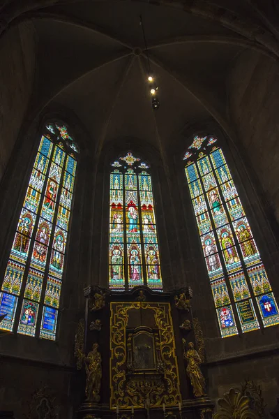 チェコ共和国のプラハ城にある聖ヴィート大聖堂は 国内外で最も美しい宗教建築物の一つであり ゴシック様式の建築物としては最高級 国内最大かつ最も重要な教会です — ストック写真