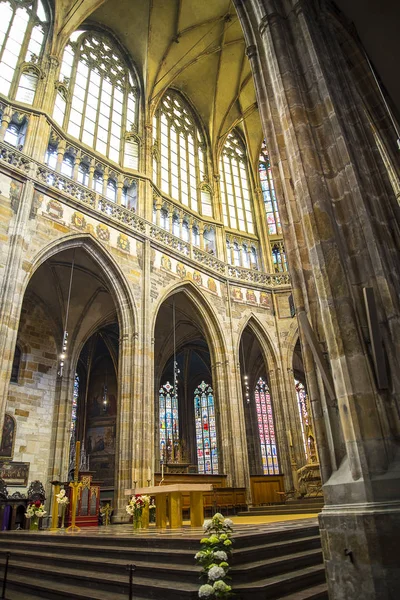 Vitus Cathedral Prague Castle Czech Republic One Most Beautiful Religious — Stock Photo, Image