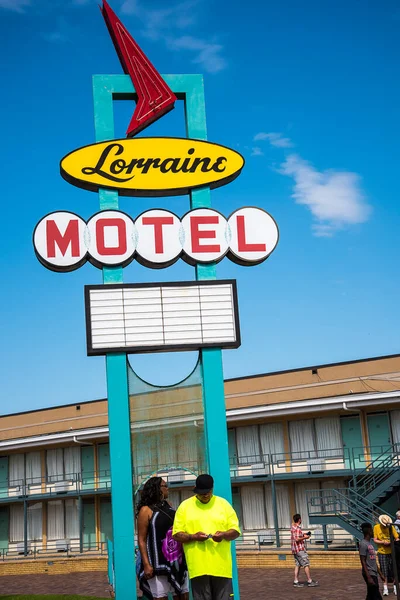 Lorraine Motel Memphisu Tennessee Kde Byl Martin King Jnr Zavražděn — Stock fotografie