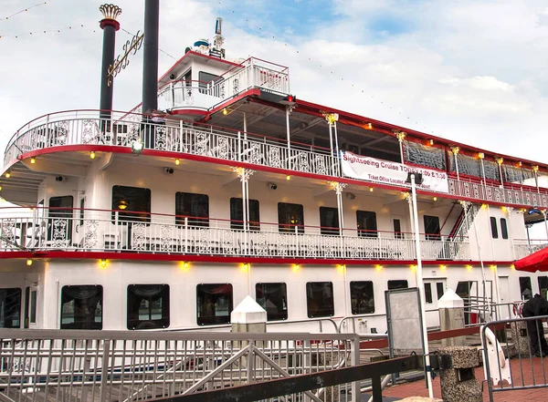 Old Paddle Steamer River Boats Now Earn Keep Tourist Attractions — Stock Photo, Image