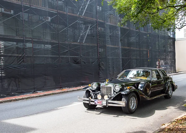 Meravigliosa Limousine Epoca Nelle Strade Savannah Georgia Usasavannah Una Città — Foto Stock