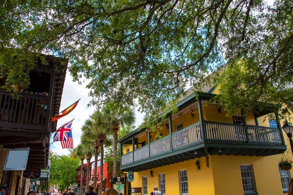 San Agustín Una Ciudad Florida Fundada 1565 Por Los Españoles — Foto de Stock