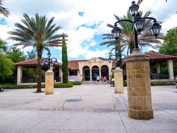 Het Bezoekerscentrum Augustine Florida Vertelt Het Verhaal Van Hoe Het — Stockfoto