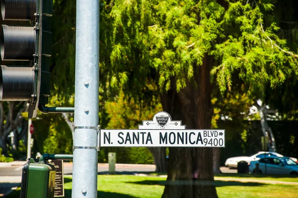 Evocative Street Sign Conjures Hollywood Films Series — Stock Photo, Image