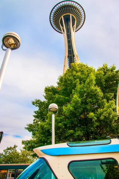 Futuristico Sistema Monorotaia Seattle Washington State Usa Seattle Sulla Puget — Foto Stock
