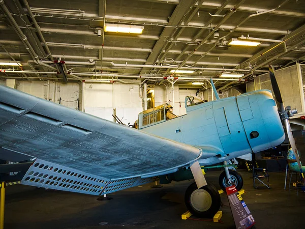 Uss Midway Museum Historical Naval Aircraft Carrier Museum Located Downtown — Stock Photo, Image