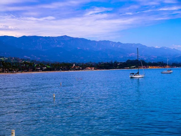 Sailing Santa Barbara Coast California Striking Views Pacific Santa Barbara — Stock Photo, Image