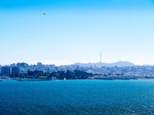 Pohled Alcatrazu San Francisco Říká Nikdo Nikdy Neutekl Nepřežil Aby — Stock fotografie