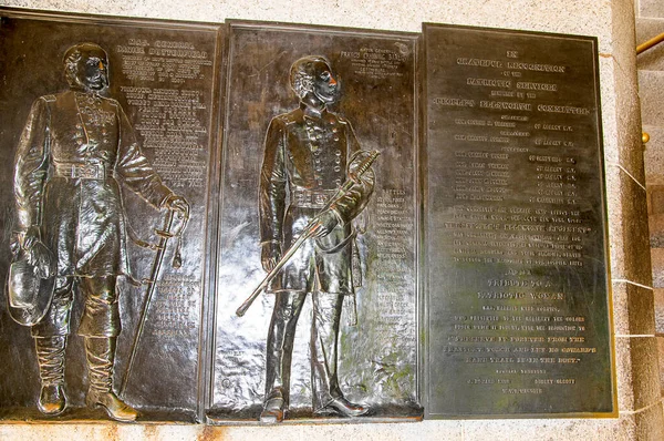 Uno Los Muchos Monumentos Campo Batalla Gettysburg Pensilvania Campo Batalla — Foto de Stock