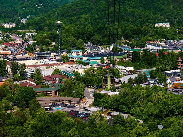 Gatlinburg Mountain Resort City Sevier County Tennessee United States Miles — стоковое фото