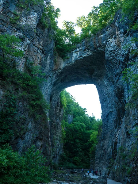 Ponte Natural Condado Rockbridge Virgínia Uma Formação Geológica Que Cedar — Fotografia de Stock