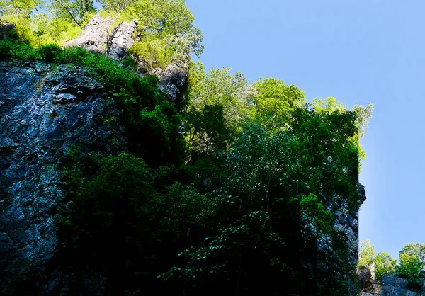 Φυσική Γέφυρα Στο Rockbridge County Βιρτζίνια Που Κάποτε Ανήκε Στον — Φωτογραφία Αρχείου