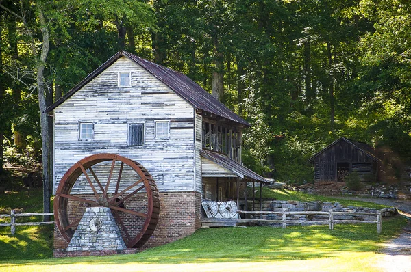 Houten Watermolen Blue Ridge Mountains Van Virginia — Stockfoto