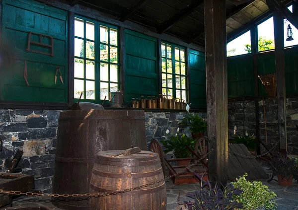 Dehors Les Bâtiments Dans Merveilleux Jardin Les Bâtiments Villa Carlotta — Photo