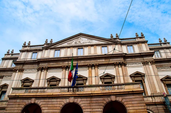 Scala Opera House Milaan Een Kant Van Ilgrimage Voor Muziek — Stockfoto