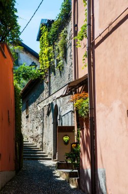 Lombardy, Kuzey İtalya, Avrupa 'daki Como Gölü üzerindeki büyüleyici Bellagio Kasabası. Adı 