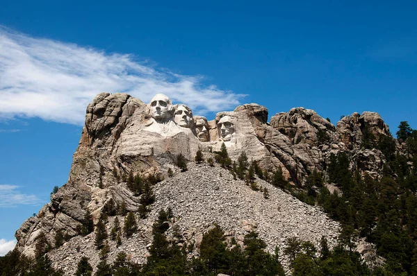 Mount Rushmore National Memorial Sculpture Carved Granite Face Mount Rushmore — Stock Photo, Image