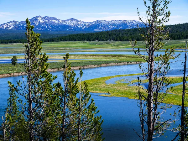 Elven Snake River Gjennom Grand Tetons Nasjonalpark Wyoming Usa Human – stockfoto