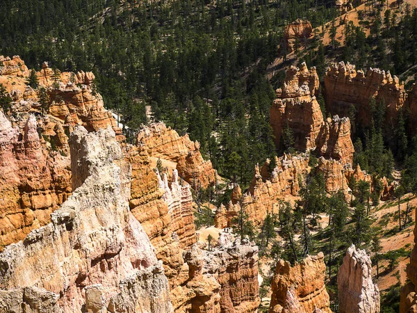 Bryce Canyon Dans Utah Distingue Par Ses Structures Géologiques Appelées — Photo