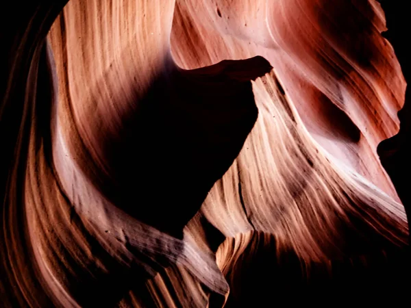 Explorando Las Maravillas Naturales Del Antelope Canyon Cañón Piedra Arenisca — Foto de Stock