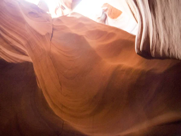 Antelope Canyon Természeti Csodáinak Felfedezése Egy Homokkő Rés Kanyon Melyet — Stock Fotó