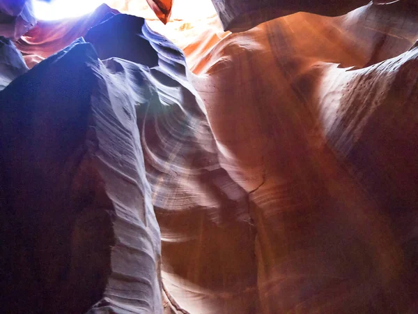 Exploring Natural Wonders Antelope Canyon Sandstone Slot Canyon Sculpted Eons — Stock Photo, Image