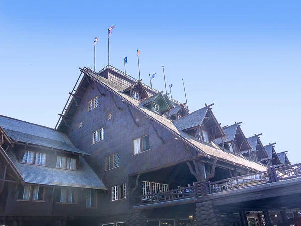 Wooden Hotel Lodge Yellowstone National Park Nel Wyoming Yellowstone Stato — Foto Stock