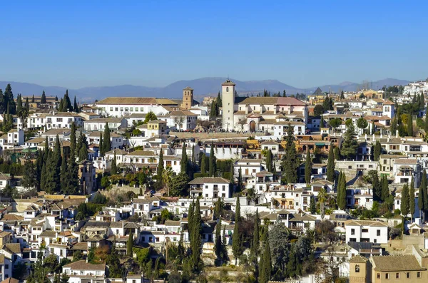 Красивий Вид Іспанського Району Гранади — стокове фото