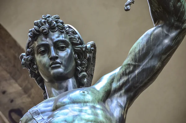 Perseo Decapitò Medusa Nella Famosa Scultura Firenze — Foto Stock