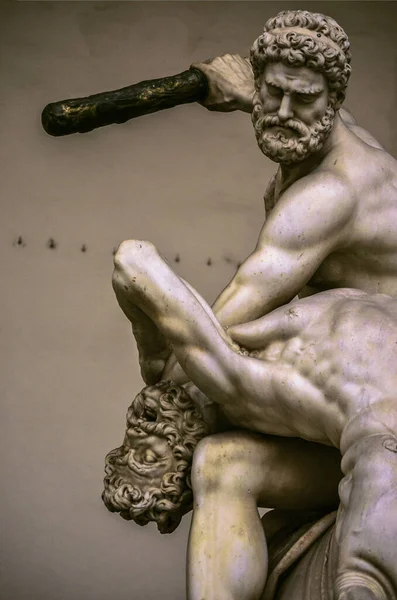 피렌체의루 시뇨리아의 조각품 — 스톡 사진