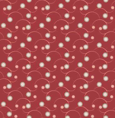 Dikişsiz desen, arka plan. Basit şekiller kırmızı zemin üzerine. Grafik tasarım öğesi.